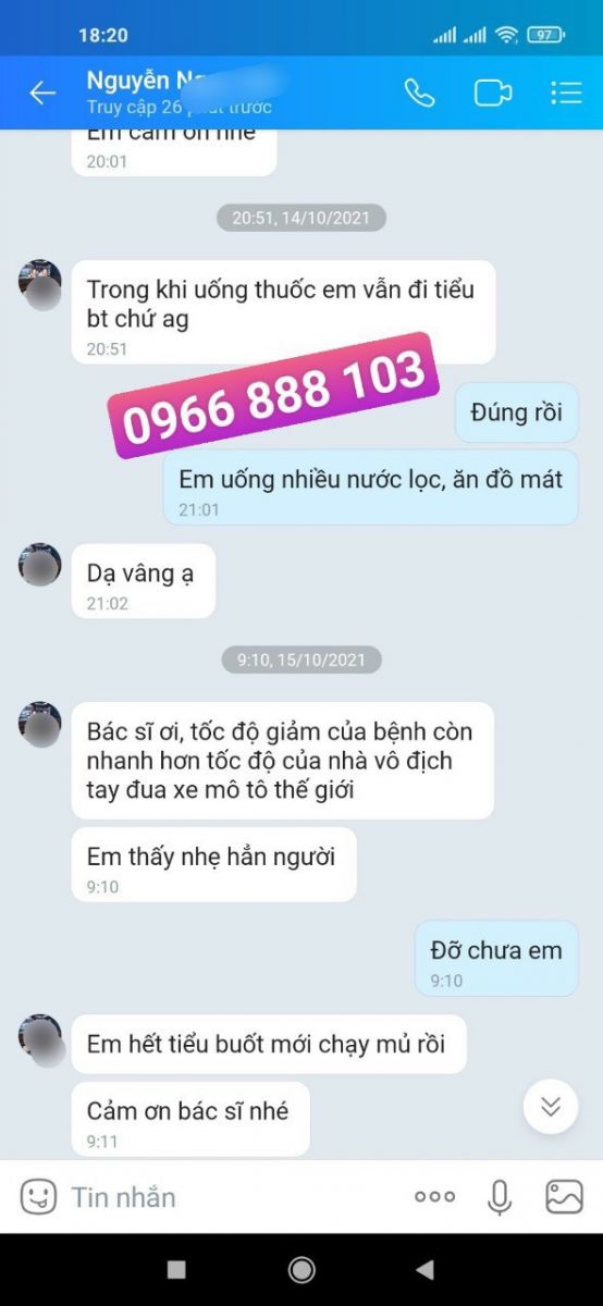 Phản hồi chữa bệnh lậu 2021 - 8 Phản hồi chữa bệnh lậu 2021 - 8